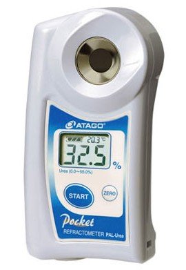 Atago 4518 PAL-Urea Digital Handheld Pocket Refractometer, 0 to 55% Urea Range, 50 to 104&amp;deg;F-