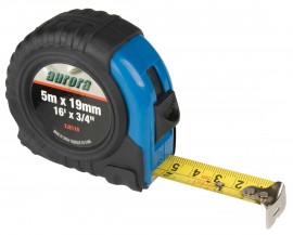 Aurora Tools TJZ118 Heavy-Duty Measuring Tape with Composite Grip, Inch/Centimeter Graduations, 0.75&quot; x 16&#039;-