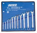 Aurora Tools TLV053 11-Piece SAE Wrench Set with Pouch-