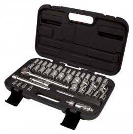 Aurora Tools TLV360 41-Piece SAE/Metric Socket Set, 1/4" and 3/8" Drive-