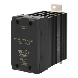 Autonics SRH1 Single Phase Solid State Relay with integrated heatsink, 40 A-