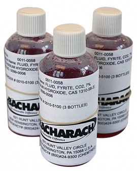 Bacharach 0010-5100 Carbon Dioxide Fluid, 3 bottle carton, 7%-