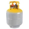 Bacharach 2034-0071 Refrigerant Recovery Cylinder with Float Switch, 50lbs, DOT Approved-