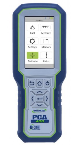 Bacharach 2413-1312 PCA 400 Combustion/Emissions Analyzer with O&lt;sub&gt;2&lt;/sub&gt;, CO, NO, SO&lt;sub&gt;2&lt;/sub&gt;, Viton Hose &amp;amp; Bluetooth printer-