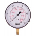 Baker 421AVND Series Pressure Gauge, 0 to 300 psi/0 to 2100 kPa, 4.5&amp;quot; dial, &amp;frac14;&amp;quot; NPT bottom, SS housing-