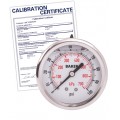 Baker AHNC Series Liquid Filled Pressure Gauge, 0 to 100 psi/0 to 700 kPa, 2.5&amp;quot; dial, &amp;frac14;&amp;quot; NPT back, SS housing,-
