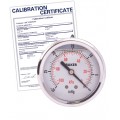 Baker AHNC Series Liquid Filled Pressure Gauge, 30&amp;quot;Hg-0&amp;quot; V AC, 2.5&amp;quot; dial, &amp;frac14;&amp;quot; NPT back, SS housing,-