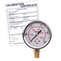 Baker AVNC Series Liquid Filled Pressure Gauge, 0 to 1500 psi/0 to 10,500 kPa, 2.5&amp;quot; dial, &amp;frac14;&amp;quot; NPT bottom, SS housing,-