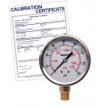 Baker AVNC Series Liquid Filled Pressure Gauge, 0 to 160 psi/0 to 1100 kPa, 2.5&amp;quot; dial, &amp;frac14;&amp;quot; NPT bottom, SS housing,-