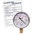 Baker AVNC Series Liquid Filled Pressure Gauge, 30&amp;quot;Hg-0&amp;quot; V AC, 2.5&amp;quot; dial, &amp;frac14;&amp;quot; NPT bottom, SS housing,-