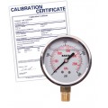 Baker AVNC Series Liquid Filled Pressure Gauge, 0 to 400 psi/0 to 2800 kPa, 2.5&amp;quot; dial, &amp;frac14;&amp;quot; NPT bottom, SS housing,-