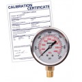 Baker AVNC Series Liquid Filled Pressure Gauge, 0 to 6000 psi/0 to 42,000 kPa, 2.5&amp;quot; dial, &amp;frac14;&amp;quot; NPT bottom, SS housing,-