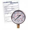 Baker AVNC Series Liquid Filled Pressure Gauge, 0 to 600 psi/0 to 4200 kPa, 2.5&amp;quot; dial, &amp;frac14;&amp;quot; NPT bottom, SS housing,-