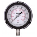 Baker LF45 Series Liquid Filled Pressure Gauge, 0 to 100 psi/0 to 700 kPa, 4.5&amp;quot; dial, &amp;frac14;&amp;quot; NPT bottom, impact resistant phenolic case-