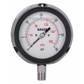 Baker LF45 Series Liquid Filled Pressure Gauge, 0 to 30 psi/0 to 200 kPa, 4.5&amp;quot; dial, &amp;frac14;&amp;quot; NPT bottom, impact resistant phenolic case-