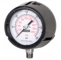 Baker LF45 Series Liquid Filled Pressure Gauge, 0 to 5000 psi/0 to 35,000 kPa, 4.5&amp;quot; dial, &amp;frac12;&amp;quot; NPT bottom, impact resistant phenolic case-