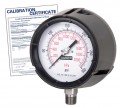 Baker LF45 Series Liquid Filled Pressure Gauge, 30&amp;quot;-0 to 60 psi, 4.5&amp;quot; dial, &amp;frac12;&amp;quot; NPT bottom, impact resistant phenolic case,-