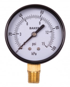 Baker LVBNA Series Pressure Gauges-