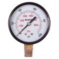 Baker LVBNA Series Pressure Gauge, 0 to 1000 psi/0 to 7000 kPa, 2.5&amp;quot; dial, &amp;frac14;&amp;quot; NPT bottom, SS housing-