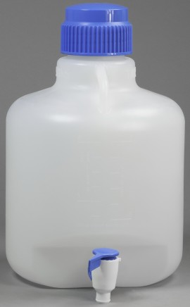 Bel-Art 118460025 Autoclavable Polypropylene Carboy With Spigot, 10 Liters-