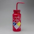 Bel-Art 12416-0016 GHS-Labeled Wide Mouth Wash Bottles, 16 oz, toluene-
