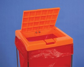 Bel-Art 13192-0102 Clavies Biohazard Bag Holder Cover, 12.5 x 12.5"-