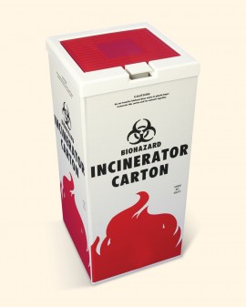 Bel-Art 13204-0000 Polypropylene Cover for biohazard incinerator disposal cartons-