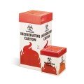 Bel-Art 13205-0001 Cardboard Biohazard Incinerator Cartons, 27 x 12 x 12&quot;, 6-pack-