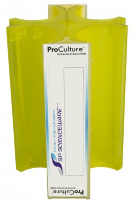 Bel-Art 18982-0209 ProCulture Petri Dish Rack, yellow, 9.5"-