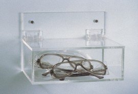 Bel-Art 24877-0000 Acrylic Safety Eyewear Holder with lid, 6 x 9 x 3.18"-
