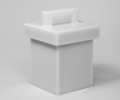 Bel-Art 24960-0001 Lead-Lined Polyethylene Storage Box, 8 x 6 x 6&quot;-