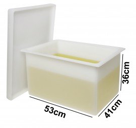 Bel-Art 34090-0000 Polyethylene Rectangular Tank with flanges, 78 liters-