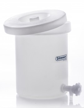 Bel-Art 35226-0000 Polly-Crock Tank with lid and faucet, 6 gal, 16"-
