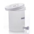 Bel-Art 35226-0000 Polly-Crock Tank with lid and faucet, 6 gal, 16&quot;-