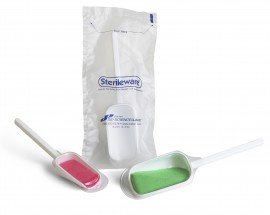 Bel-Art 369241010 Sterileware Double Bagged Scoop with lid, 4 oz-