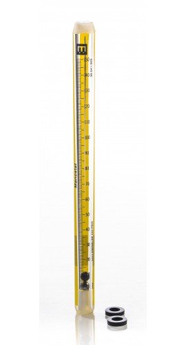 Bel-Art 40401-0305 Riteflow Borosilicate Glass Unmounted Flowmeter, 150 mm, size 5-