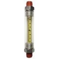 Bel-Art 40402-0010 Riteflow Borosilicate Glass Guarded Flowmeter, 65 mm, size 2-