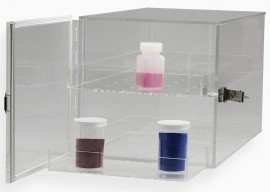 Bel-Art Scienceware 420640000 Clear Acrylic Desiccator Cabinet 7 x 7 x 10", 0.21 CU FT-