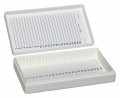 Bel-Art 44577-0000 Microscope Slide Box with hinged cover, holds 100 slides-