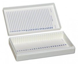 Bel-Art 44577-0001 Microscope Slide Box with slip-on cover, holds 100 slides-