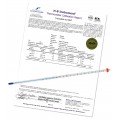 Bel-Art 60205-1800 Durac Plus Calibrated Liquid-in-Glass Laboratory Thermometer, -50 to 50&amp;deg;C, 300 mm-