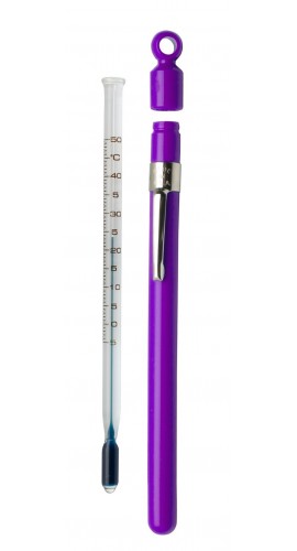 Bel-Art 605700500 Enviro-Safe Thermometer with closed plastic case, -10 to 110&amp;#176;C-