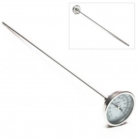 Bel-Art 613109400 DURAC Bi-Metal Thermometer with &amp;#189; NPT, 24" stem, 0 to 200&amp;#176;F-
