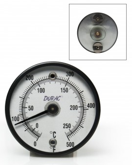 Bel-Art 613202600 DURAC Bi-Metal Surface Temperature Thermometer, 0 to 500&amp;#176;F, double magnet-