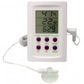 Bel-Art 61506-0200 DURAC Electronic Thermo-Hygrometer with Clock, -50 to 158&amp;deg;F, 20 to 99% RH-