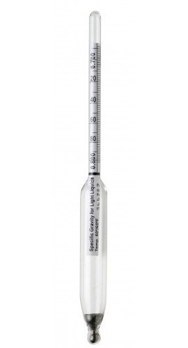 Bel-Art 618013700 DURAC Plain Specific Gravity Hydrometer, 0.890 to 1.000, 6.5&quot;-