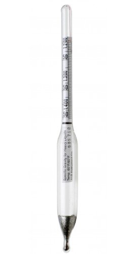 Bel-Art 618014900 DURAC Plain Specific Gravity Hydrometer, 1.200 to 1.450, 6.5&quot;-