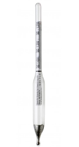 Bel-Art 618017300 DURAC Plain Specific Gravity Hydrometer, 1.200 to 1.420, 12&quot;-
