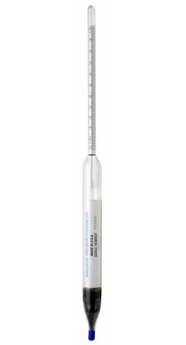 Bel-Art 618210400 DURAC Safety Specific Gravity/ Relative Density Thermo-Hydrometer, combined, 1.000 to 1.220-