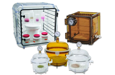 Group image of different desiccators